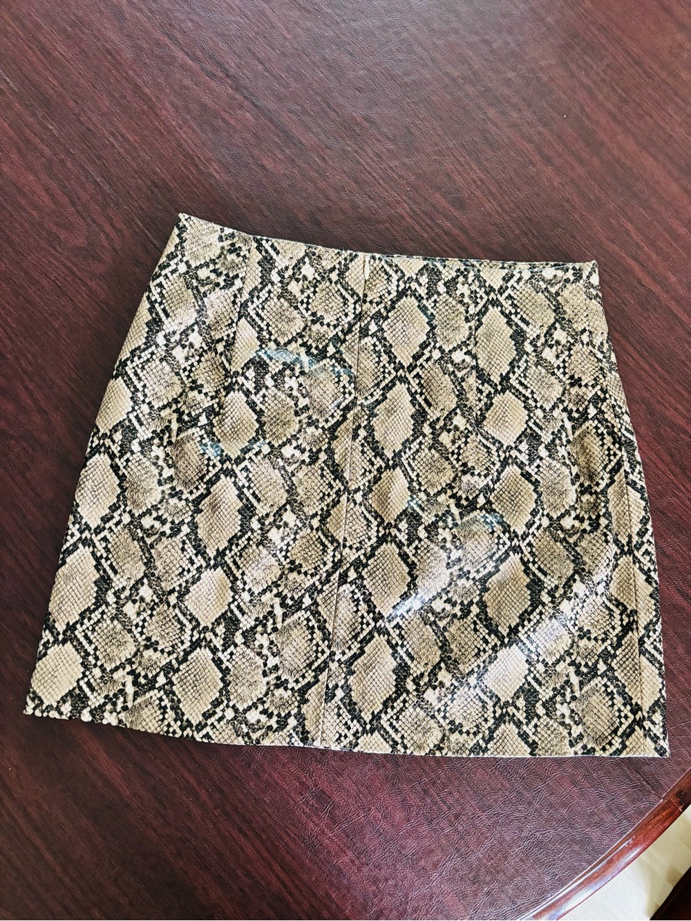 ZARA Snakeskin Print Mini Skirt | NWT 🐍✨ - Picture 2 of 5